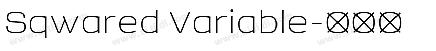 Sqwared Variable字体转换